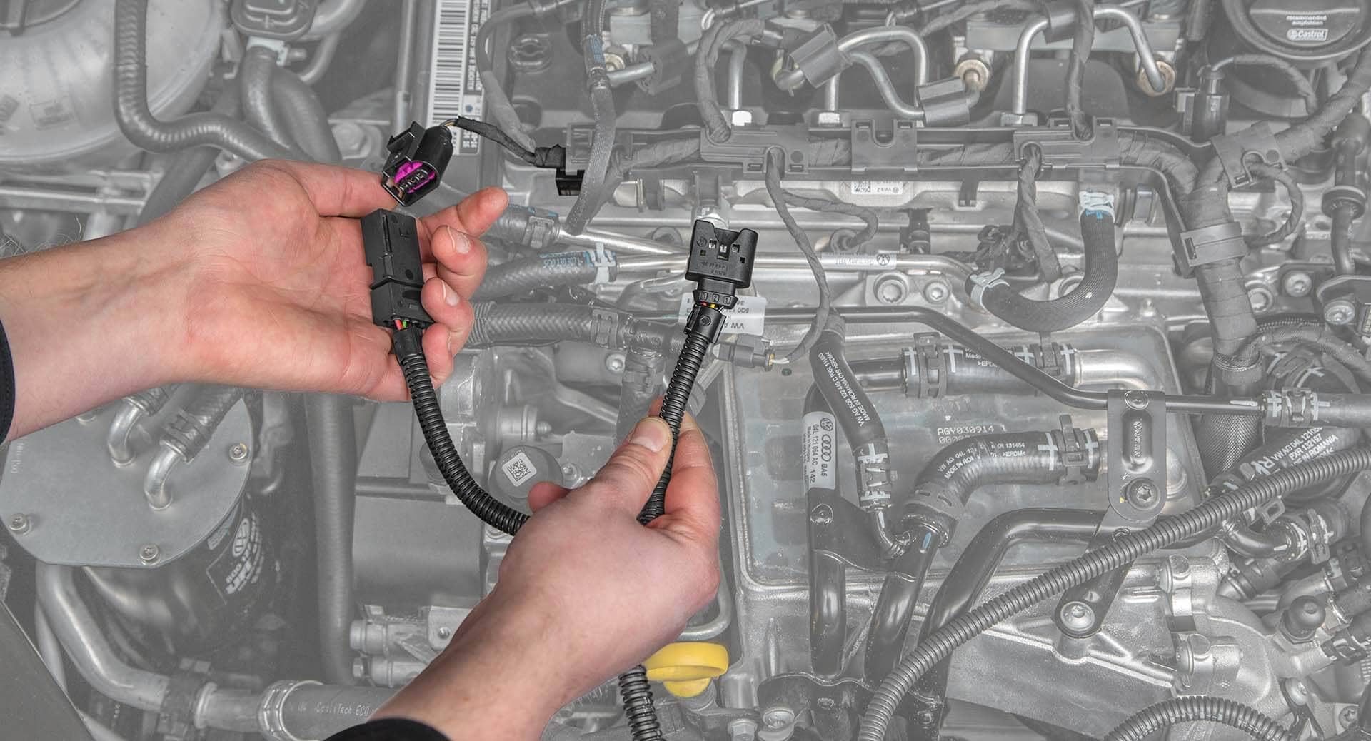 Αποσυνδεδεμένο φις common rail και καλωδίωση RaceChip